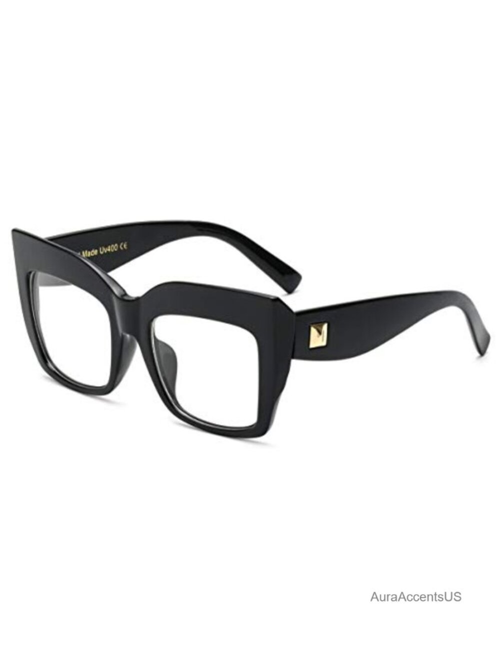 Square Oversized Full Rim Eyewear Frames Lightweight Clear Lens